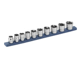 10 Piece 3/8" Drive Low Profile Socket Rail J2X2 - product image 2