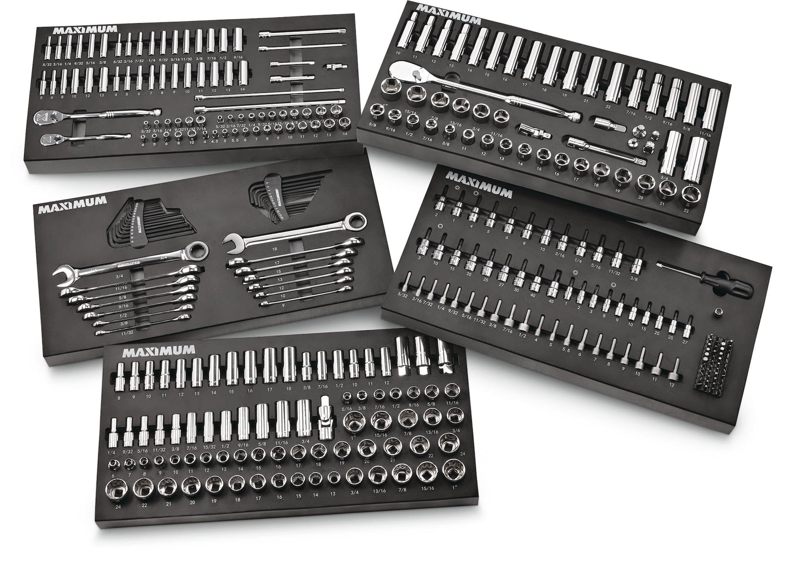 Professional Grade Socket Set, 346-pc, CRV, Nickel-Chrome Plating G1D2 - product image 1