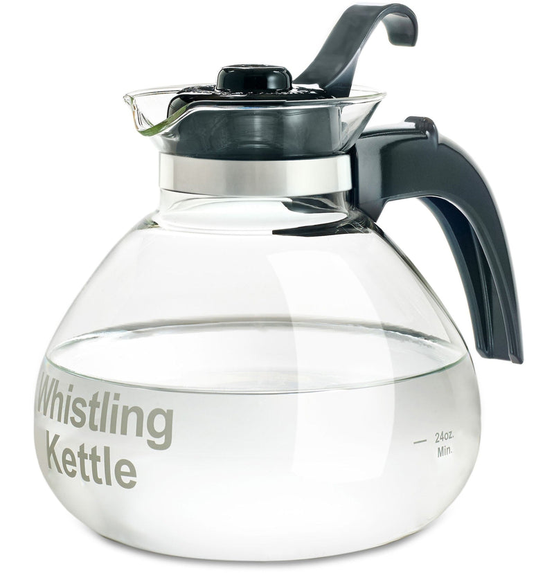 1.4L Glass Whistling Stovetop Kettle, Dishwasher Safe U9Z2