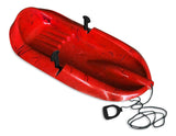 Blitz Kids' 1-Person Plastic Winter Snow Sled/Toboggan with Brakes & Tow Rope H5V0 - product image 2