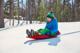 Blitz Kids' 1-Person Plastic Winter Snow Sled/Toboggan with Brakes & Tow Rope H5V0 - product image 5