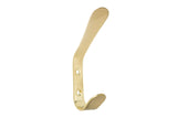 Utility Double Hook, Satin Brass C9I2 - product image 1