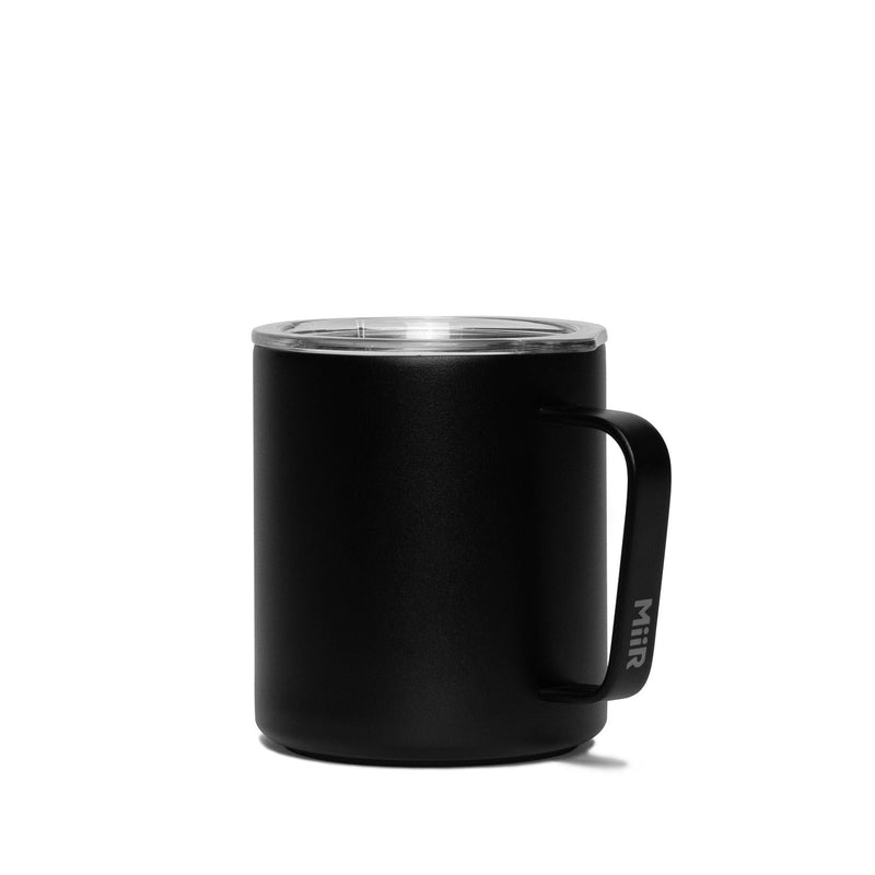 Stainless Steel Insulated Camp Cup with Press-Fit Slide Lid, Black, 12-oz C1G9
