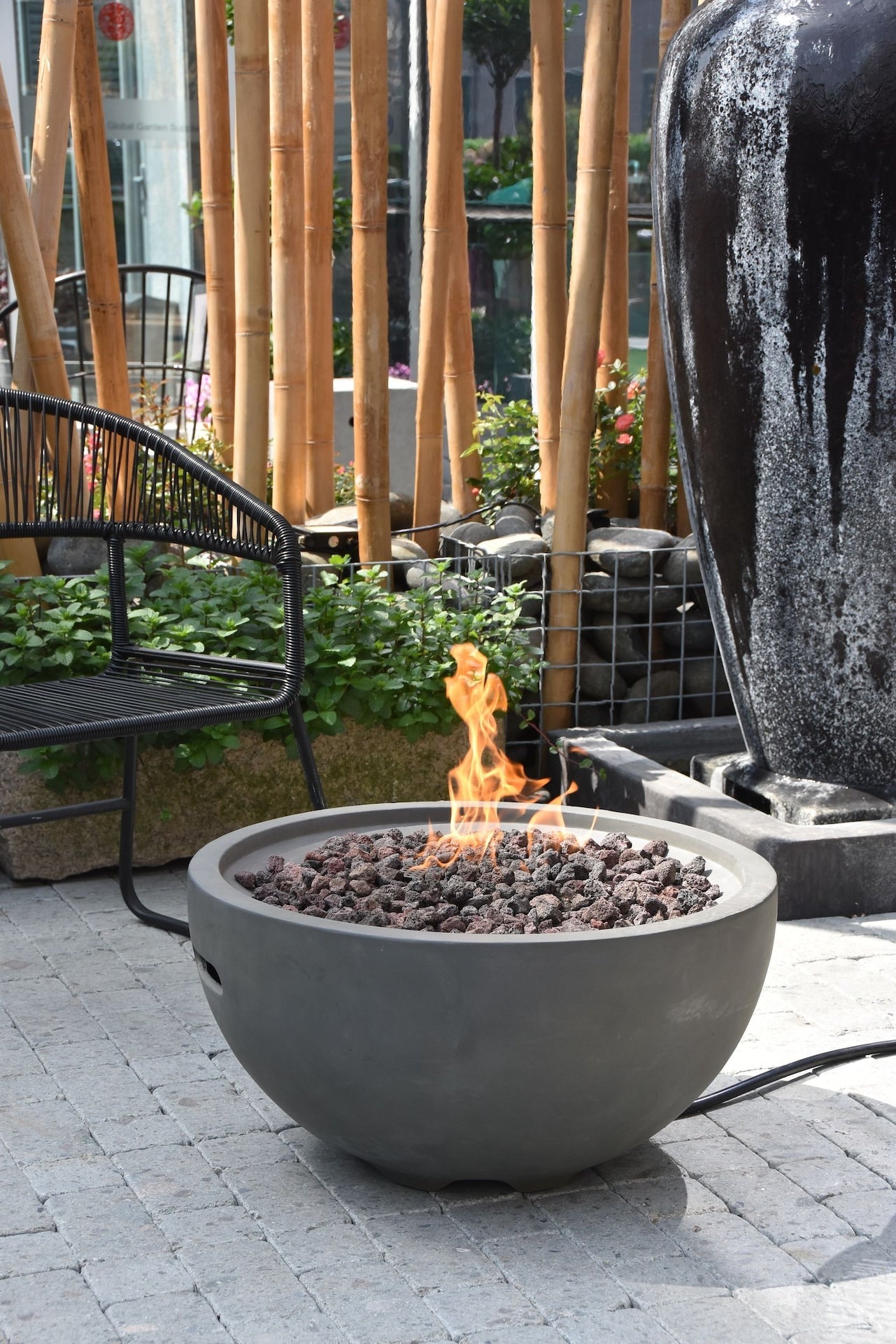 Nantucket Outdoor Gas-Fueled Fire Bowl, 40,000 BTUs, 27 x 27 x 14-in J2J4 - product image 3