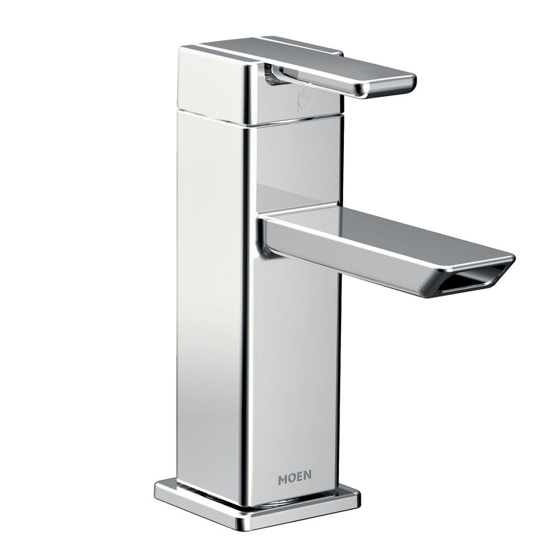 90-Degree 1-Handle Modern Lavatory Faucet, Chrome F5O0