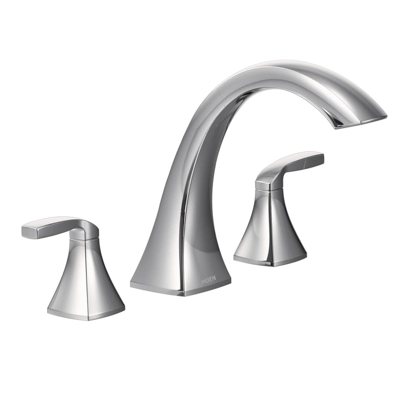 Voss 2-Handle Deck Mount Roman Tub Faucet Trim Kit, Valve Required, Chrome S1I7