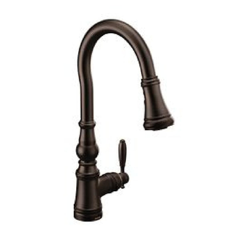 Weymouth Single Handle Pull Down Kitchen Faucet, Various Finishes Y2A7