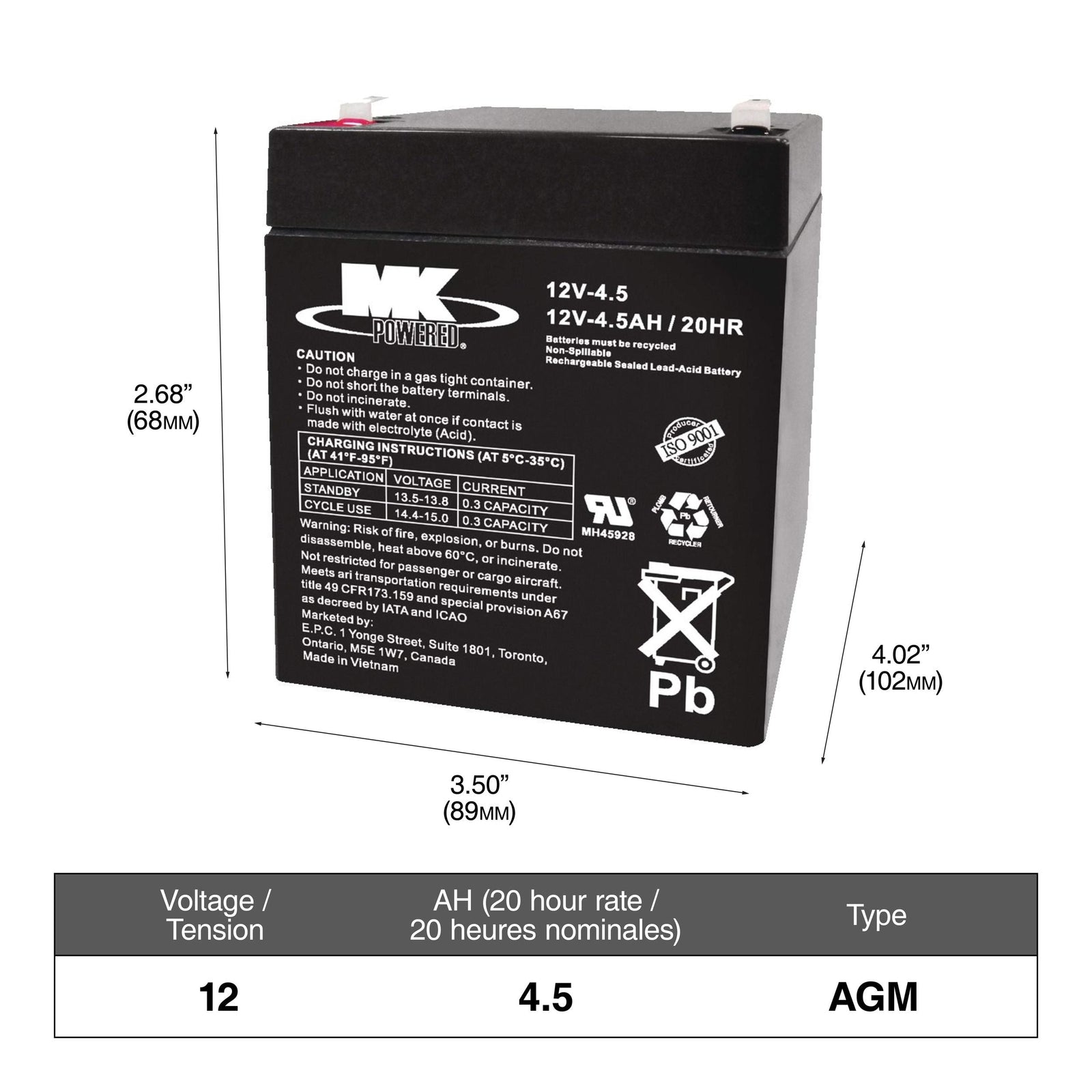 OEPLUS Group Size 51R Battery, 500 CCA X6W5 - product image 1