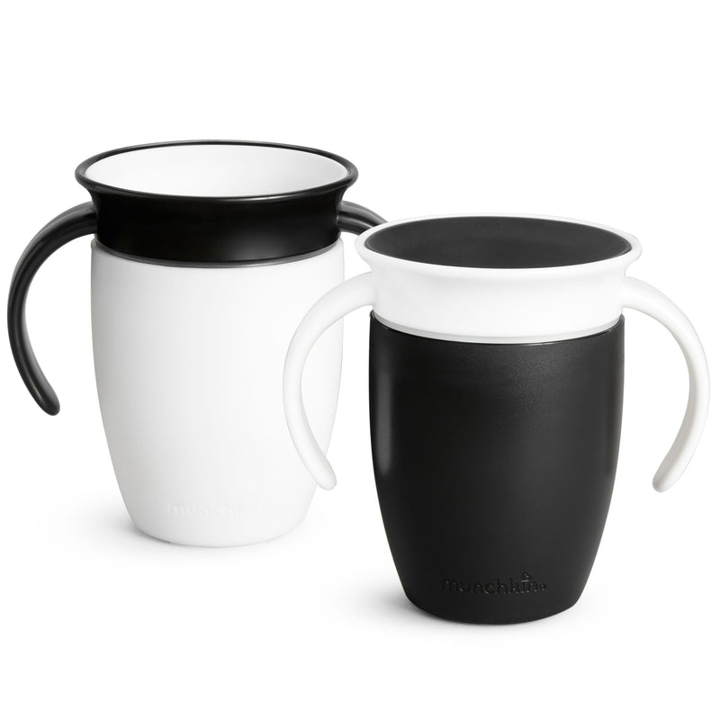 Miracle 360° Black & White Trainer Cup, 7-oz, 2-pk Q3D9