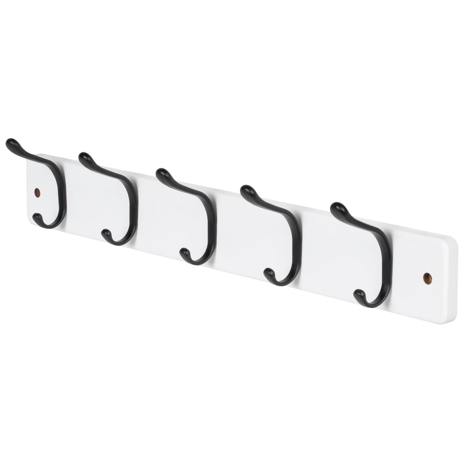 21.6" Modern Wall 5 Hook Rack, White M9J0 - product image 1