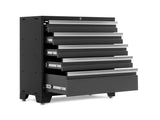 Bold 3.0 Series Lockable 5-Drawer Steel Tool Cabinet with Adjustable Legs, Fully-Welded, Black/Grey, 36-in A2N7 - product image 2