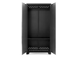 Bold Series Lockable 24-Gauge Steel RTA Storage Locker with 3 Shelves, Grey/Black, 36-in N4U2 - product image 4