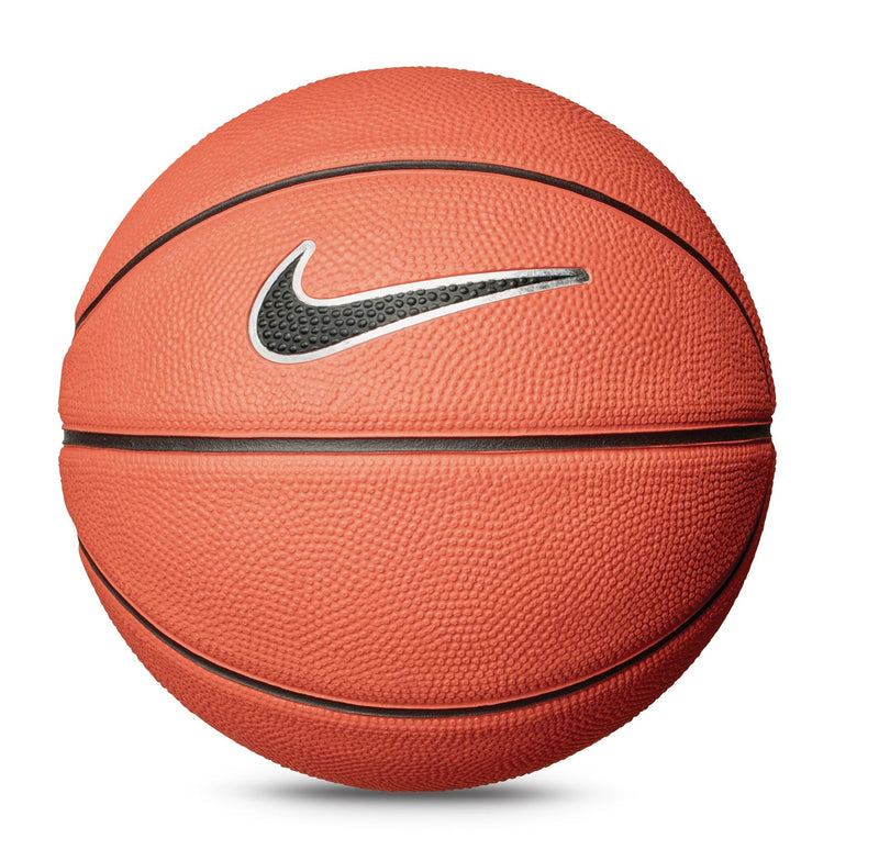 Skills Mini Kids' Indoor/Outdoor Rubber Basketball, Size 3 (22.5-in), Amber/Black/White C9R8
