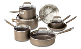 Classic Cookware Set, Non-Stick, PFOA-Free, Oven Safe, Champagne Bronze, 12-pc T0X1 - product image 2