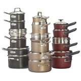 Classic Cookware Set, Non-Stick, PFOA-Free, Oven Safe, Champagne Bronze, 12-pc T0X1 - product image 3