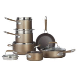 Classic Cookware Set, Non-Stick, PFOA-Free, Oven Safe, Champagne Bronze, 12-pc T0X1 - product image 4