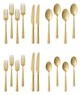Summerside Champagne Matte Stainless Steel Flatware Set, Serves 4, 20-pc F7D7 - product image 3