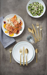 Summerside Champagne Matte Stainless Steel Flatware Set, Serves 4, 20-pc F7D7 - product image 5
