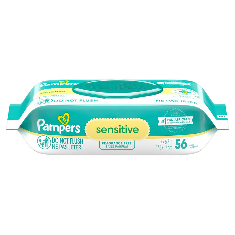 Sensitive Baby Wipes 1X Pop-Top, 56 Count C3A4