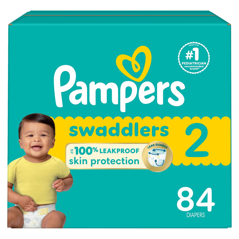 Swaddler Size 2 Leak-Free Baby Diapers, 84-pc H7U4
