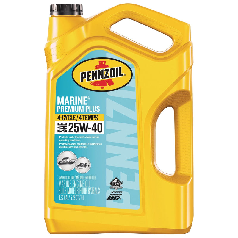 Marine Premium Plus 25W-40 4-Cycle Engine Oil, 5-L H6K0