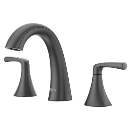 Rancho 8-in Widespread Bath Faucet, Matte Black F3F8