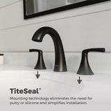 Rancho 8-in Widespread Bath Faucet, Matte Black F3F8 - product image 7