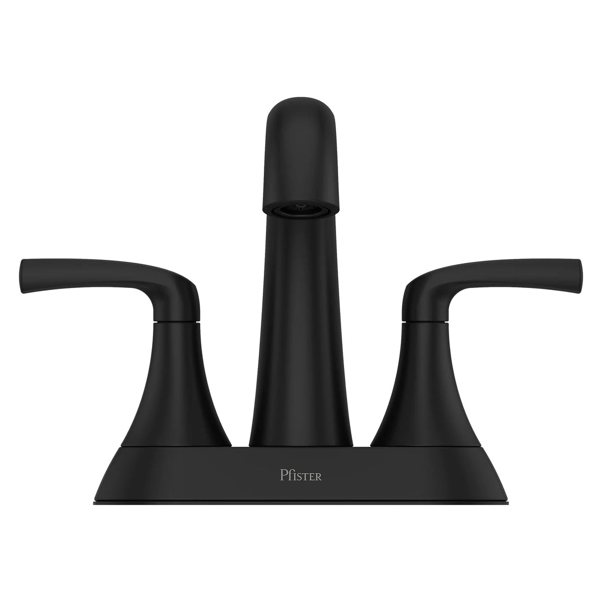 Rancho Double Handle 4-in Centreset Bathroom Sink Faucet Push & Seal Drain, WaterSense Certified, Matte Black V6S3 - product image 5