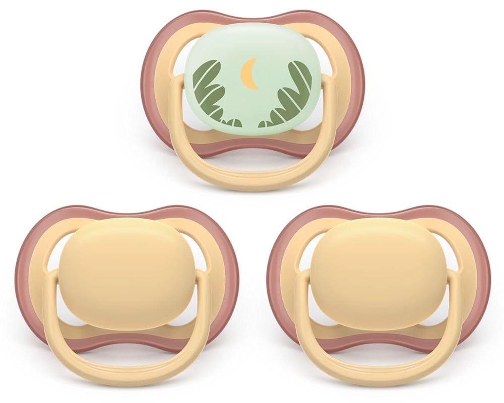 Ultra air Pacifier 0-6 Months All Day, Yellow, 3-pk O6U4 - product image 1