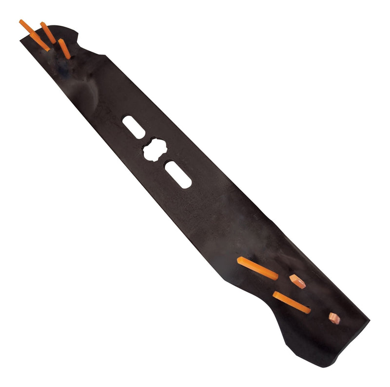 Power Rake Universal 6-in-1 Replacement Lawn Mower Blade, 19-in/20-in, Removable Tines J8T9