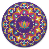 Patterned Plastic Reusable Serving Platter, Multi-Coloured, 13.5-in, for Diwali X7R0 - product image 1
