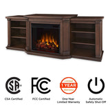 Flame Valmont Media Indoor Electric Fireplace TV Stand, 74-in, 1500W, Includes Remote Control & Firebox, Chestnut Oak I4O5 - product image 8