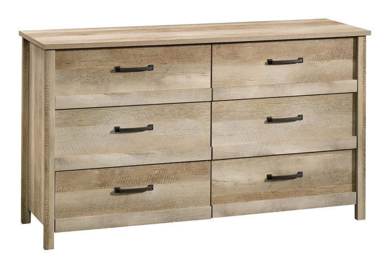Cannery Bridge 6-Drawer Double Dresser/Chest Bedroom Storage, Lintel Oak Finish W1D0