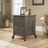 Steel Pedestal River File Cabinet with Drawers, Carbon Oak U3L3 - product image 7