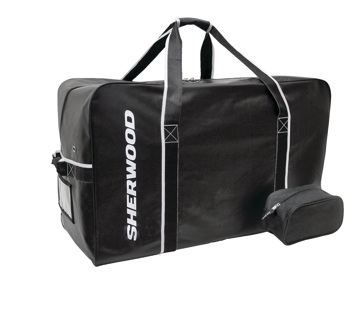 Team Tarp Hockey Bag with Accessories/Toiletry Bag, Carry, Junior, Black, 30-in U8M3 - product image 1