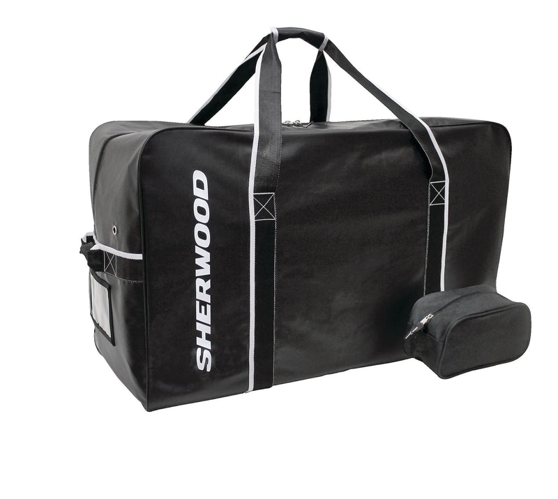 Team Tarp Hockey Bag with Accessories/Toiletry Bag, Carry, Junior, Black, 30-in U8M3