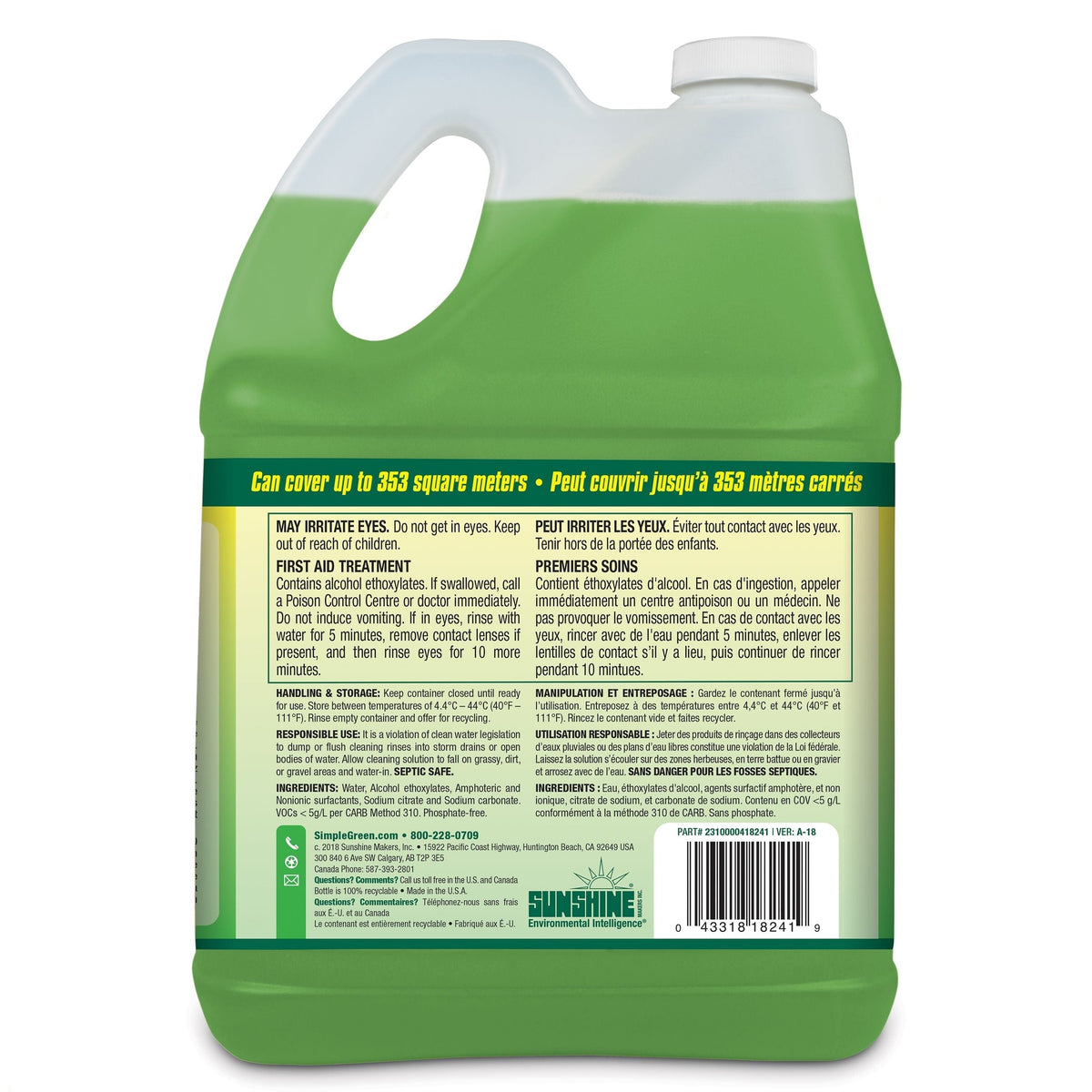 Green Heavy-Duty Concentrate Pressure Washer Detergent, 4L X8Z8 - product image 5