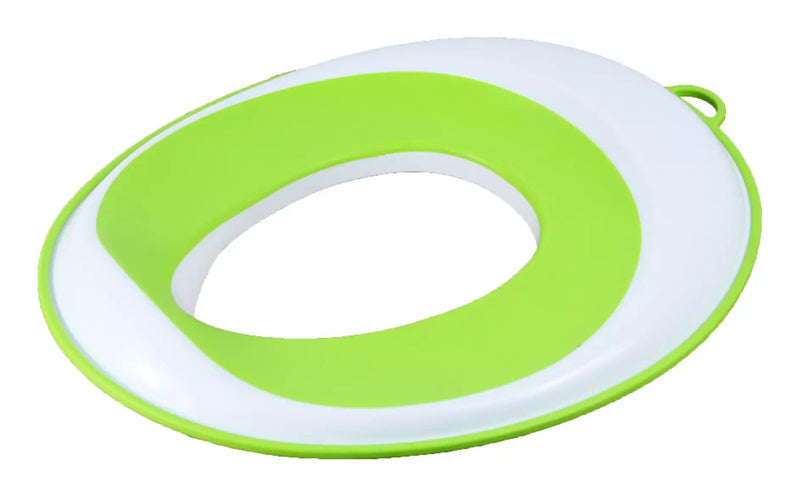 é Kids' Potty Training Toilet Seat, Anti-Slip Edges, White/Green R5Z4