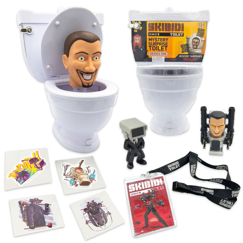 Toilet Giant Mystery Toilet Set with Surprise Toys for Ages 13+, Assorted Figures F7M9
