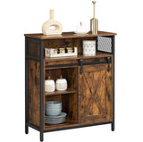 Home Rustic Brown Cabinet with Sliding Door G1B1 - product image 2
