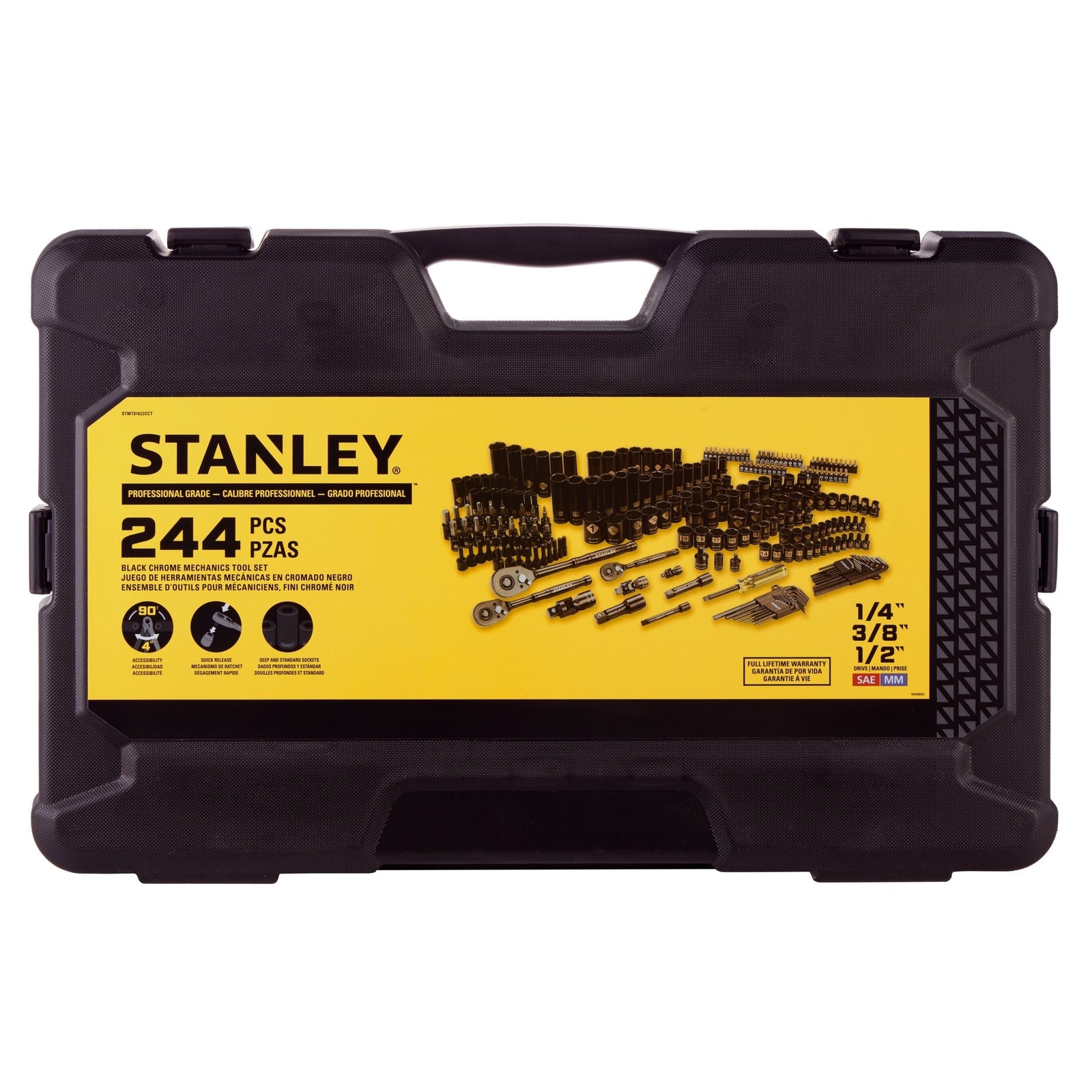 244 Piece Black Chrome Socket Set I4W2 - product image 1