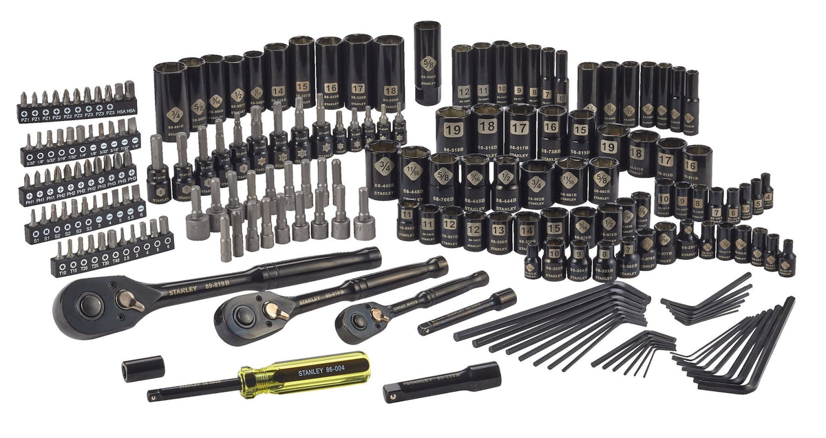 Professional Grade Black Chrome Socket Set, SAE/Metric, 197-pc W0Y6 - product image 2