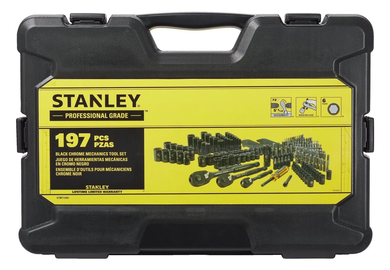 Professional Grade Black Chrome Socket Set, SAE/Metric, 197-pc K5C2 - product image 3