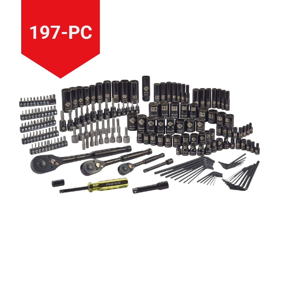 Professional Grade Black Chrome Socket Set, SAE/Metric, 197-pc K5C2 - product image 5