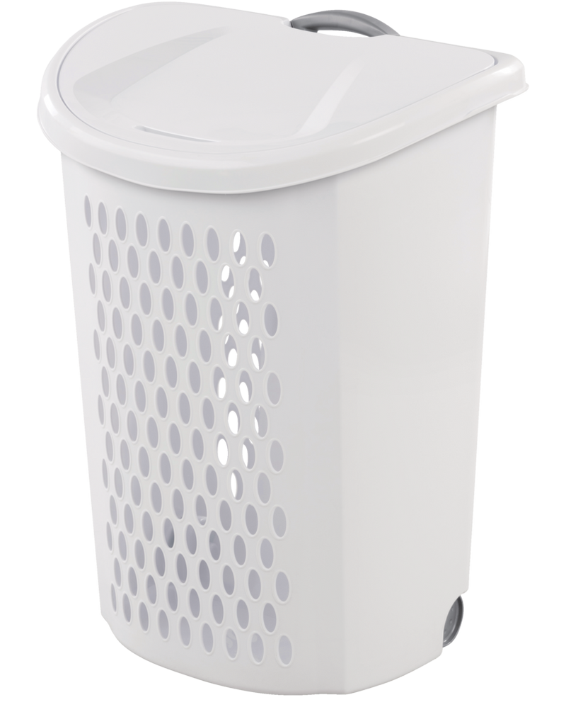 Bushel Ultra Laundry Hamper with Wheels, 20.1 L x 15.4 W x 26.75-in H W0D3