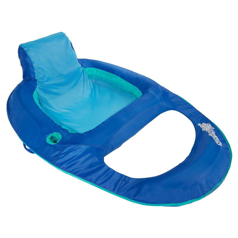 Springfloat Recliner Pool Lounger with Built-in Cup Holder, Ages 15+ U0M8
