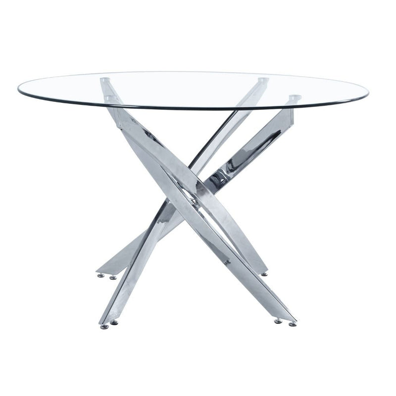 Me Home Star Glass Round Dining Table V0O5