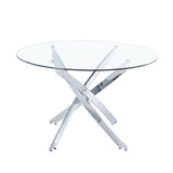 Me Home Star Glass Round Dining Table V0O5 - product image 2