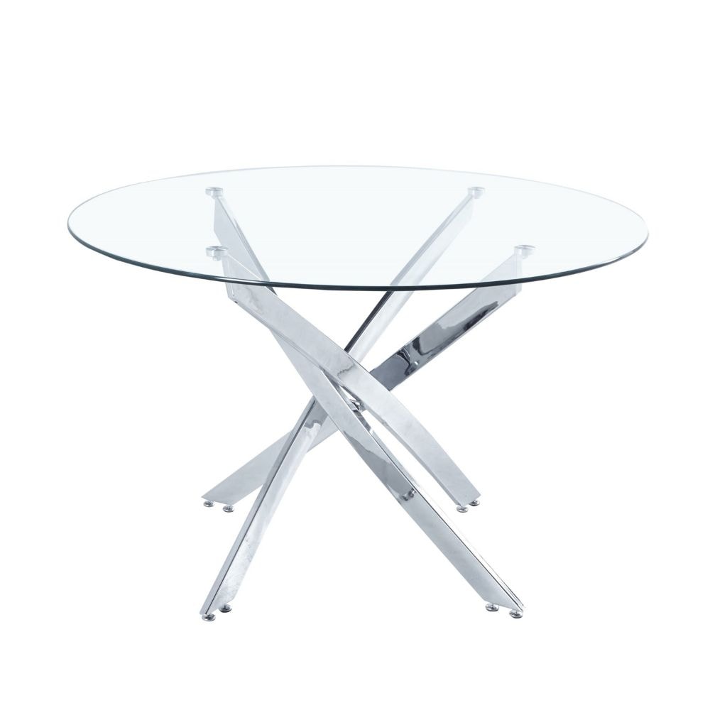 Me Home Star Glass Round Dining Table V0O5 - product image 2