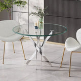 Me Home Star Glass Round Dining Table V0O5 - product image 6